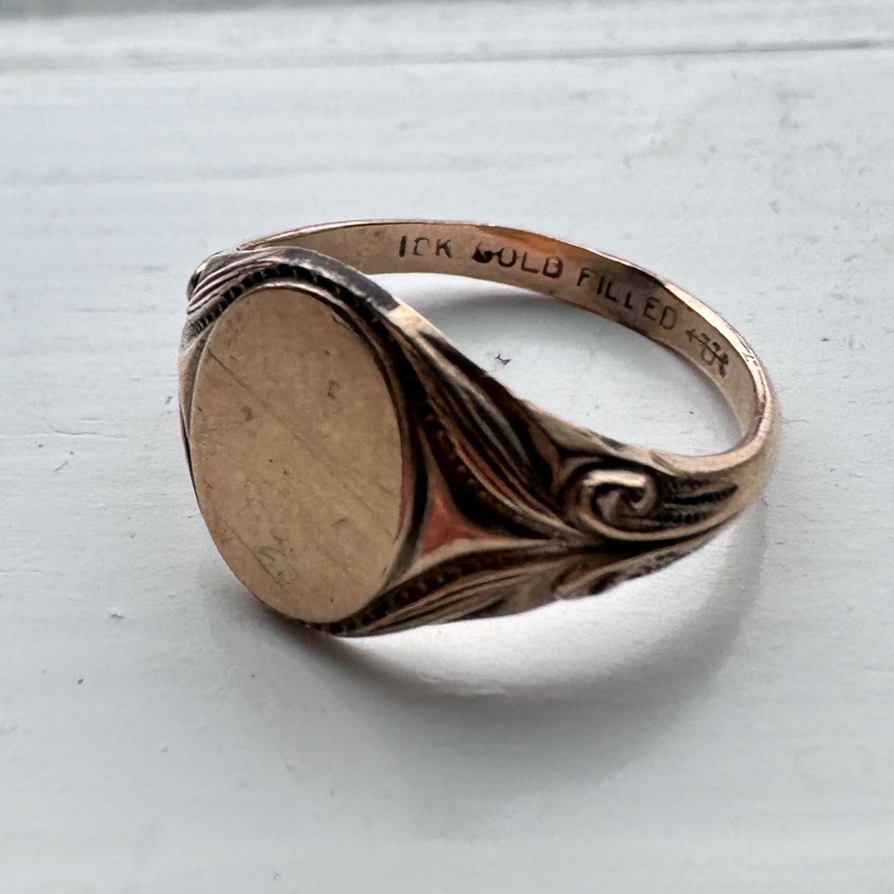 Vintage Gold-Filled Men's Signet Ring